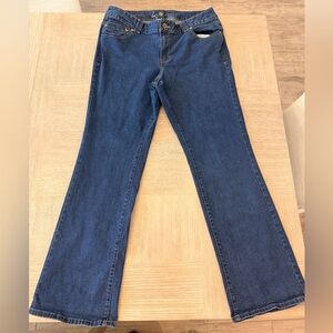 Lane Bryant Slim Boot Jeans Size 18 Average Genius Fit Dark Wash Stretch Denim